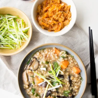 Chicken And Vegetables Congee Chok