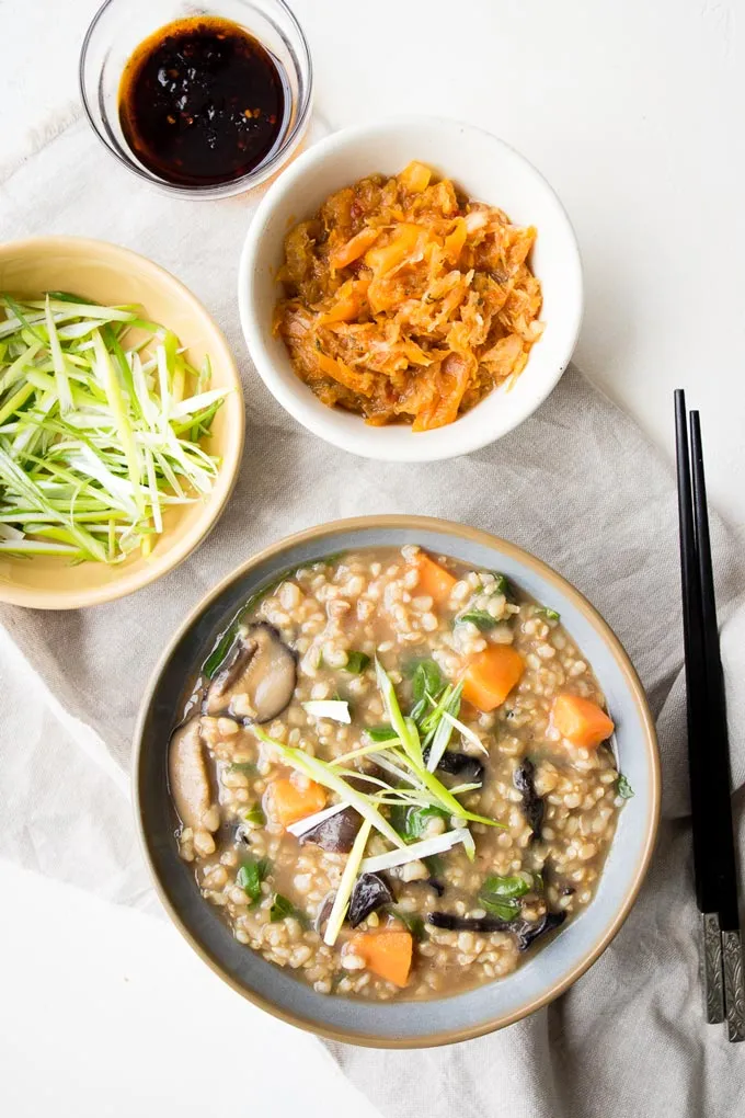 Chicken And Vegetables Congee Chok