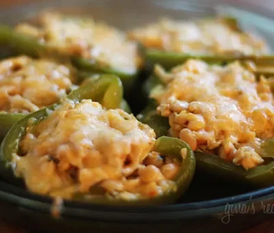 Chicken And White Bean Stuffed Peppers