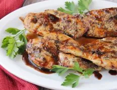 Chicken Breast With Honey Balsamic Glaze