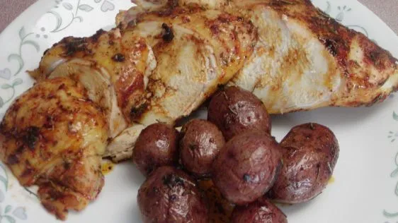 Chicken Breast With Roasted Potatoes