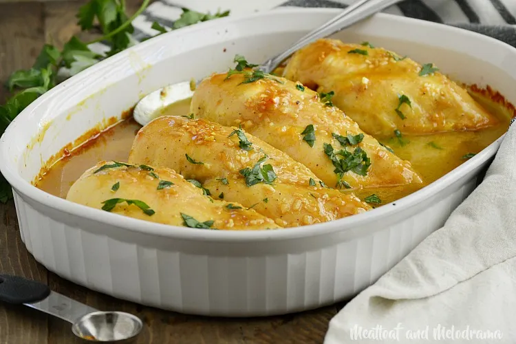 Chicken Breasts In Curry Honey Mustard Sauce