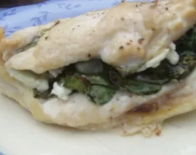 Chicken Breasts Stuffed With Feta And Spinach