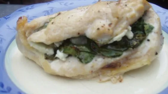 Chicken Breasts Stuffed With Feta And Spinach