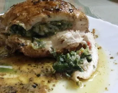 Chicken Breasts Stuffed With Spinach &Amp; Sun