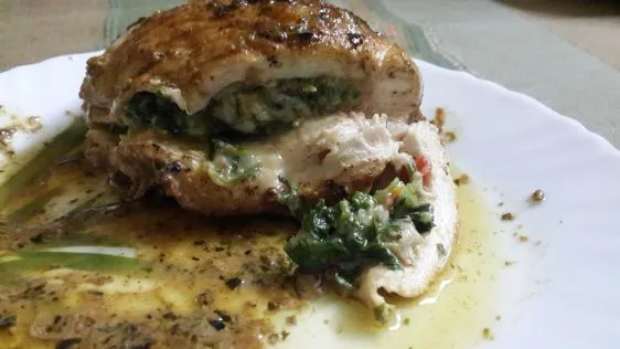 Chicken Breasts Stuffed With Spinach & Sun