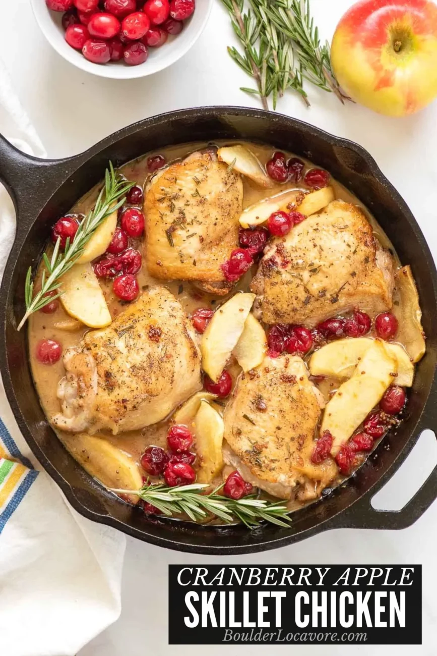 Chicken Breasts With Apple- Cranberry Sauce