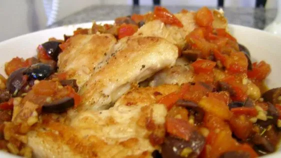 Chicken Breasts With Marsala & Kalamata Olives