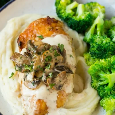 Chicken Breasts With Savory Mushroom Sauce