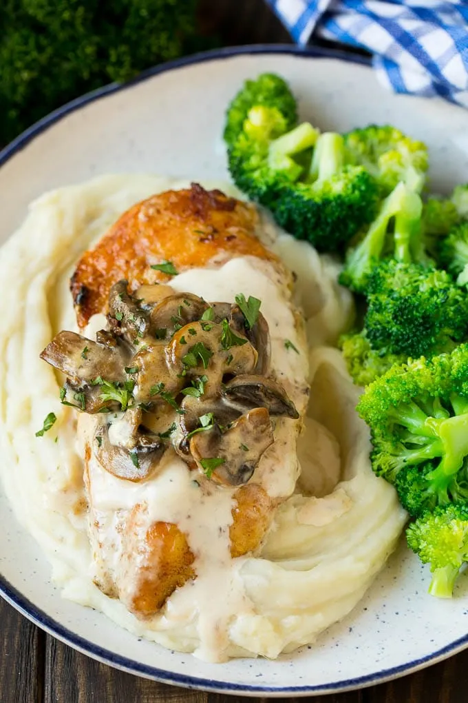 Chicken Breasts With Savory Mushroom Sauce