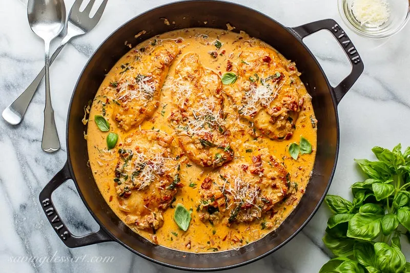 Chicken Breasts With Sun-Dried Tomato Sauce