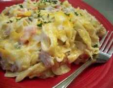 Chicken Cheese Noodle Casserole