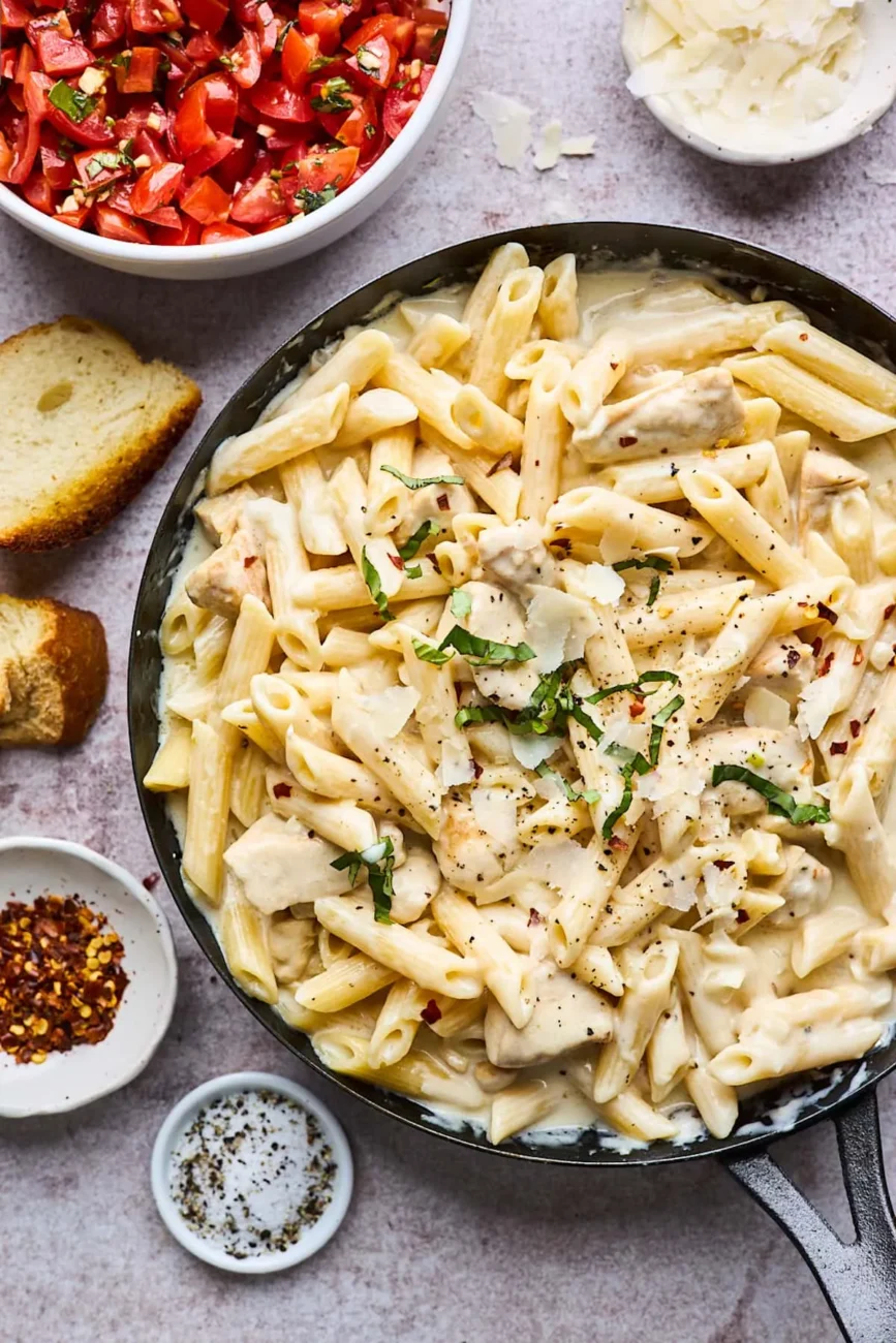 Chicken & Cheese Penne Pasta