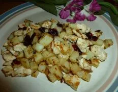 Chicken, Cherries And Potato Hash