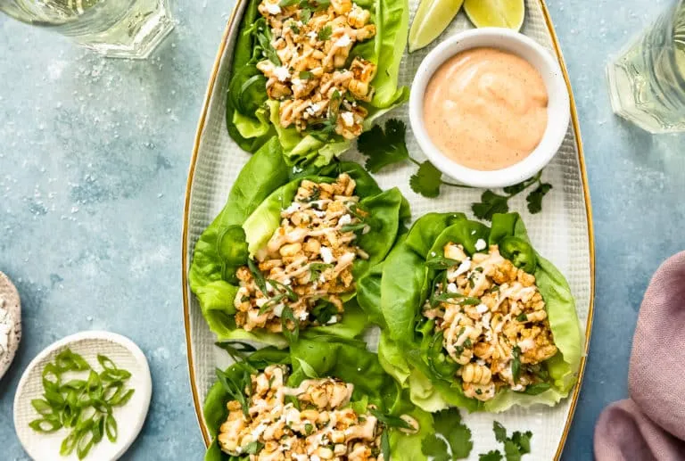 Chicken, Chili And Lime Lettuce Wraps