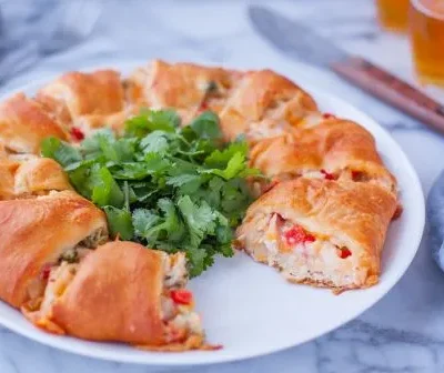 Chicken Crescent Wreath