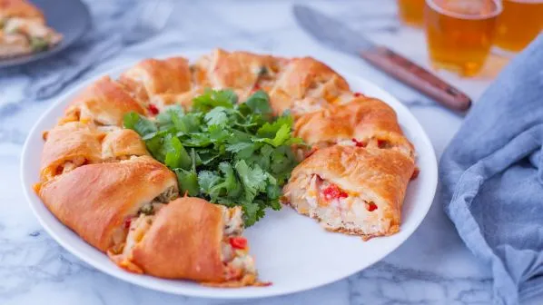 Chicken Crescent Wreath