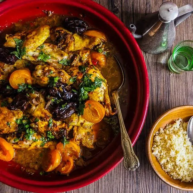 Chicken, Date And Apricot Tagine