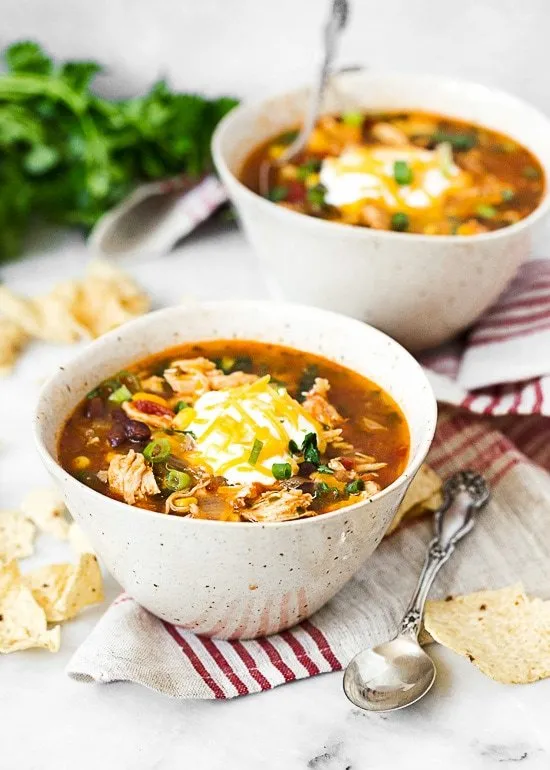 Chicken Enchilada Soup Slow Cooker And Instant Pot