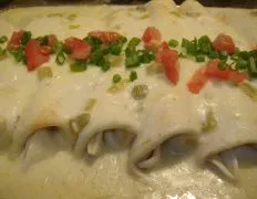 Chicken Enchiladas...white Sauce...rich