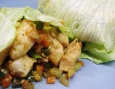 Chicken In Lettuce Leaves