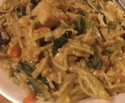 Chicken Lo Mein With Vegetables