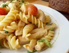 Chicken Pasta Salad In Creamy Curry Dressing