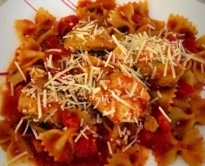 Chicken &Amp; Pasta With Marinara Sauce