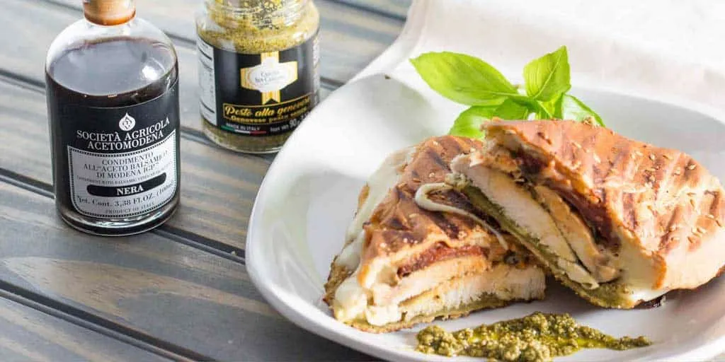 Chicken, Pesto, And Olive Panini