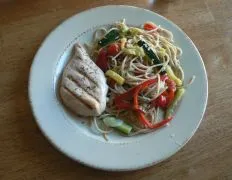 Chicken Piccata With Summer Vegetable Pasta