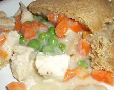 Chicken Pot Pie With Biscuit Crust