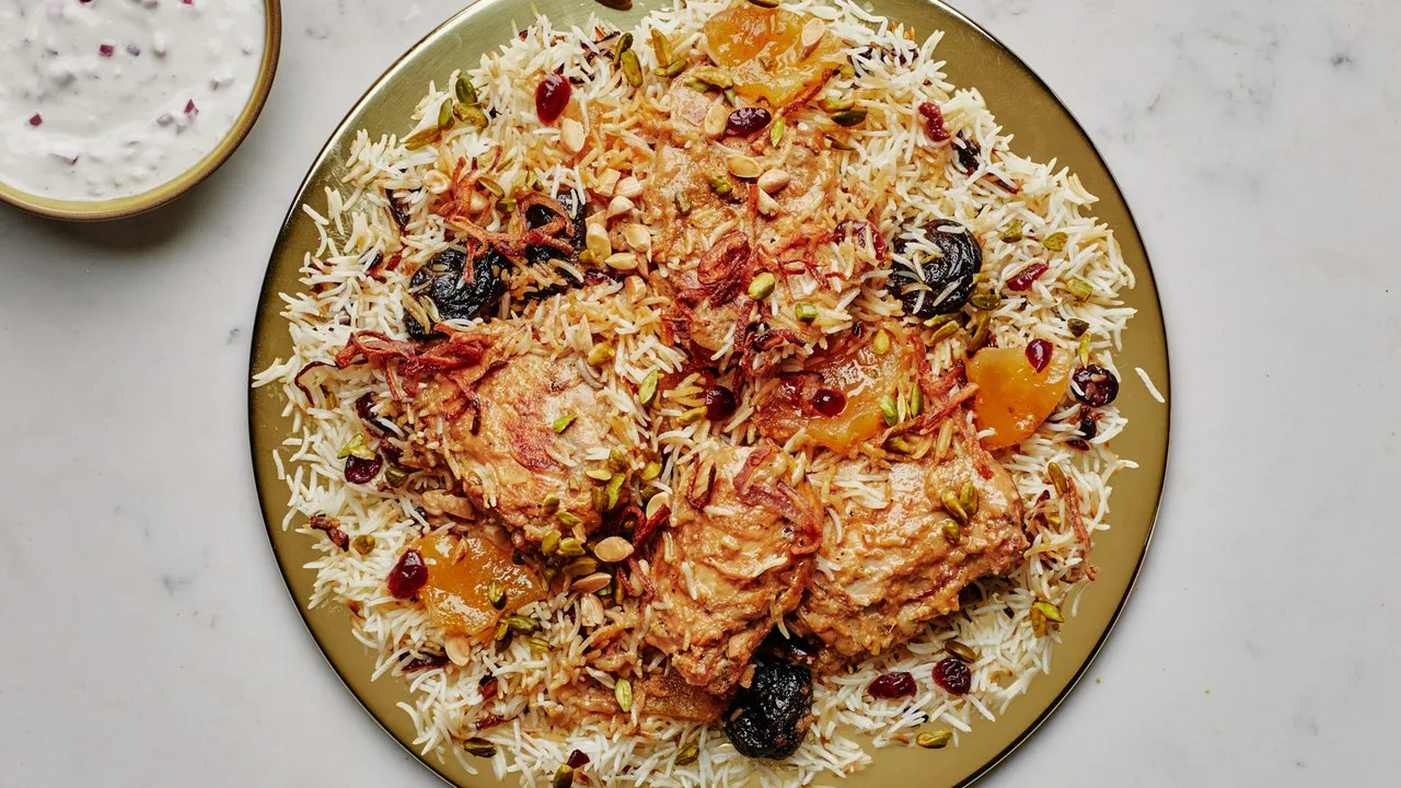 Chicken Pulao With Lemon And Onion