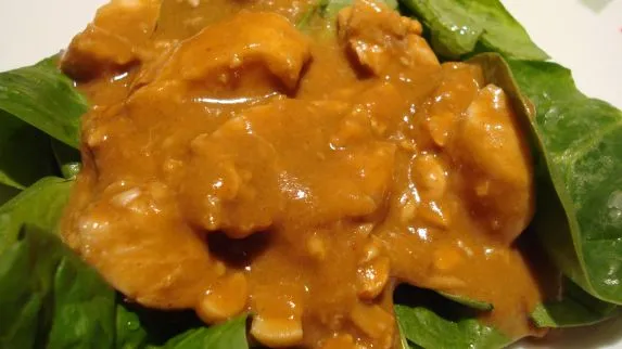 Chicken Rama In Thai Peanut Sauce