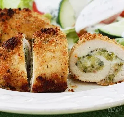 Chicken Rollatini Stuffed With Zucchini And Mozzarella