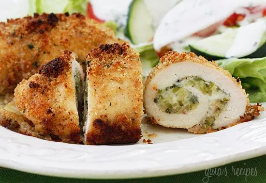 Chicken Rollatini Stuffed With Zucchini And Mozzarella