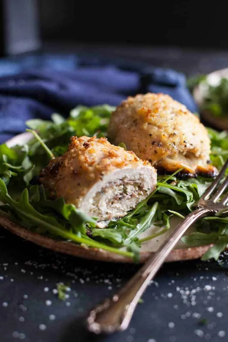 Chicken Rollatini With Cheese, Ham