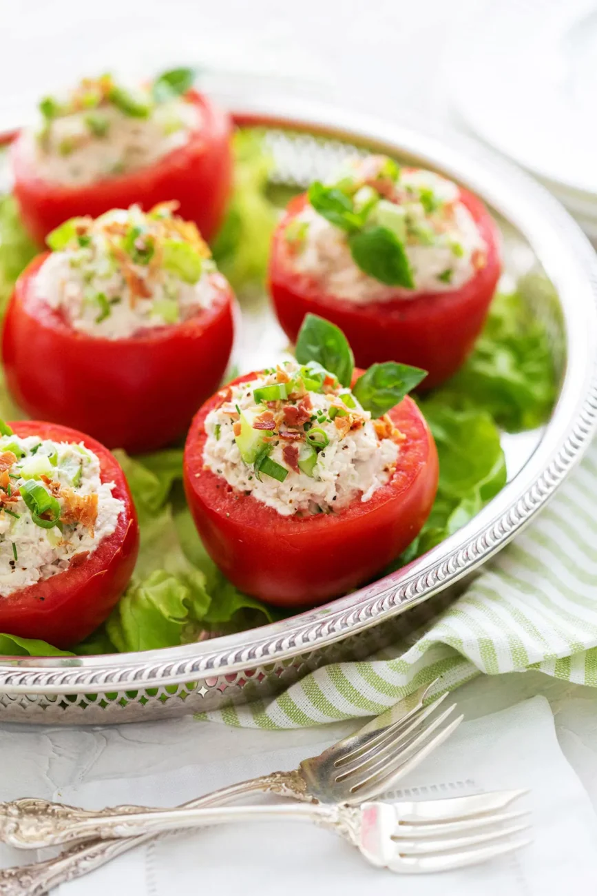 Chicken Salad Stuffed Tomatoes