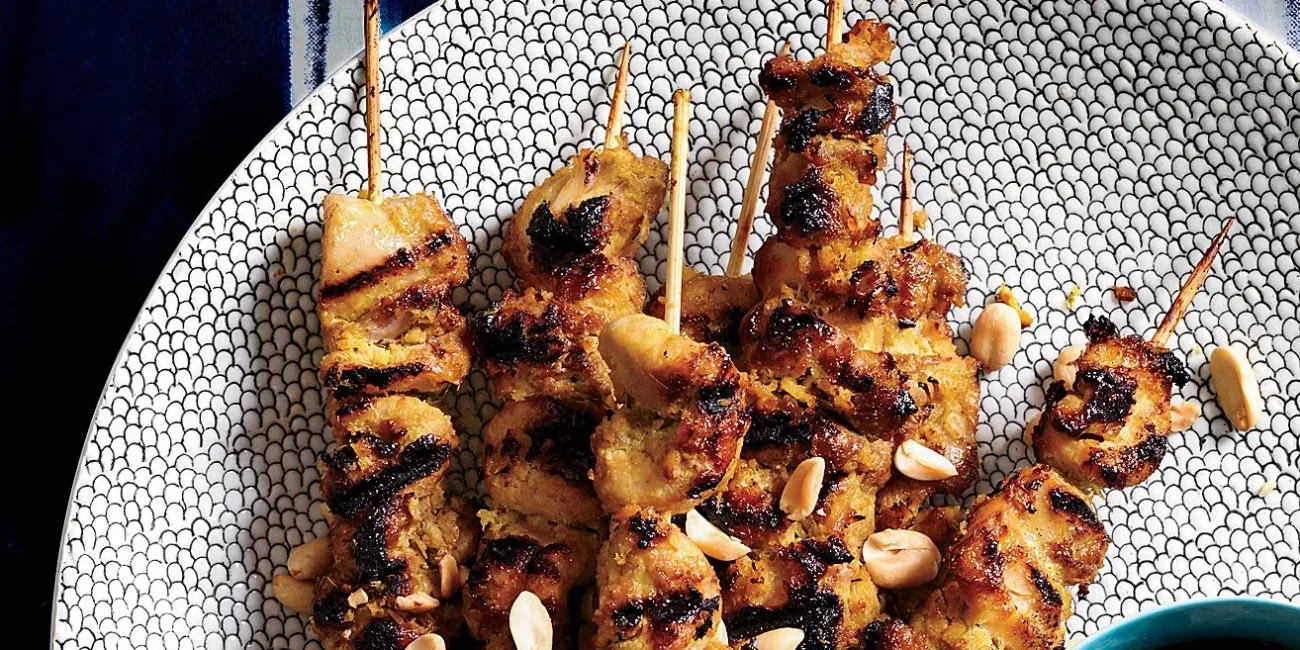 Chicken Satay W/Peanut Coconut Sauce