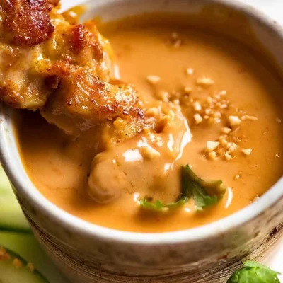 Chicken Satay With Spicy Peanut Sauce