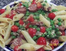 Chicken Sausage With Pasta And Tomato Sauce