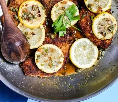 Chicken Scaloppine With Lemon Glaze Low