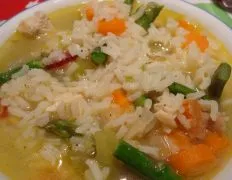 Chicken Soup With Asparagus And Rice