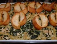 Chicken & Spinach Fettuccine Bake