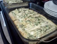 Chicken & Spinach Manicotti