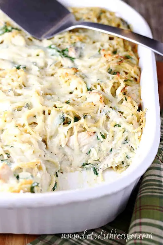 Chicken & Spinach Pasta Casserole