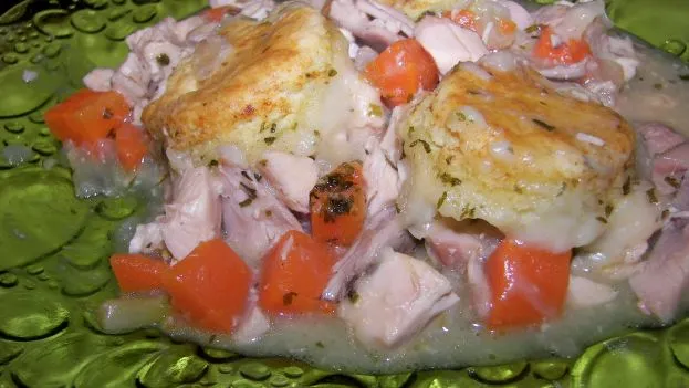 Chicken Stew With Biscuits