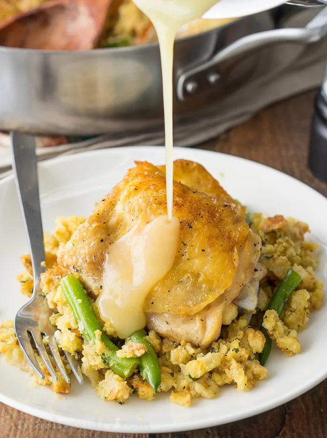 Chicken & Stuffing Skillet