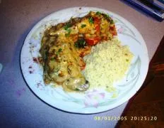 Chicken With A Creamy Vegetable Sauce