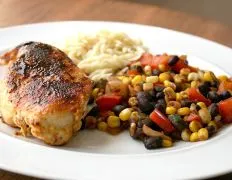 Chicken With Balsamic Succotash