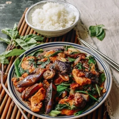 Chicken With Chinese Eggplant